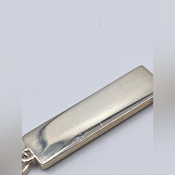 Authentic Tiffany & Co 925 Silver Atlas Collection Bar with Necklace - Picture 5 of 9